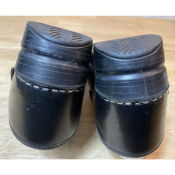 Dansko Women’s Size 40/US 9.5-10 Black Leather ‘Marcelle’ Mary Jane Comfort Clog - Picture 10 of 15